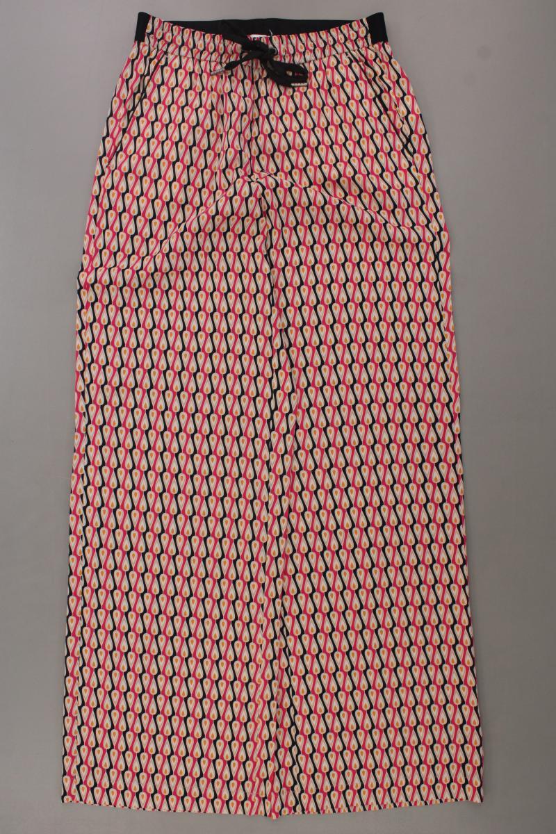 Summum Stoffhose Gr. 34 geometrisches Muster neuwertig pink aus Viskose