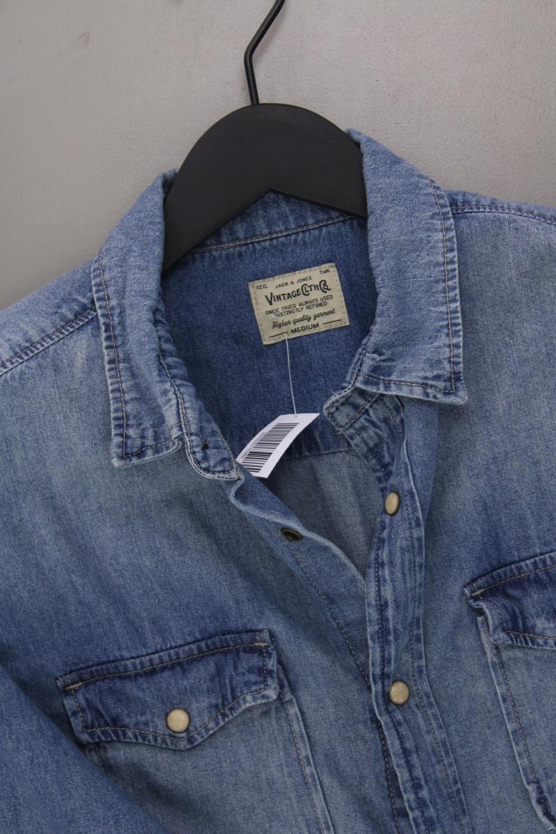 Jack & Jones Jeanshemd für Herren Gr. M Langarm blau aus Baumwolle - Image 2