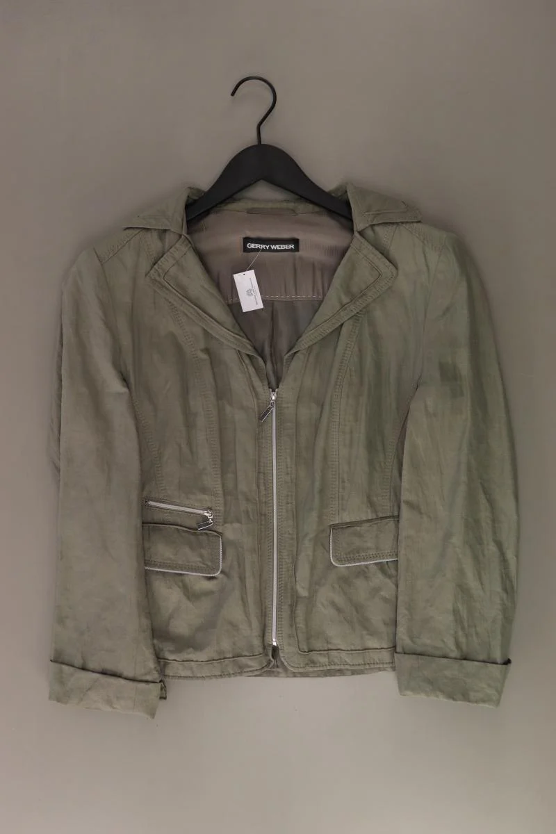 Gerry Weber Übergangsjacke Gr. 42 olivgrün