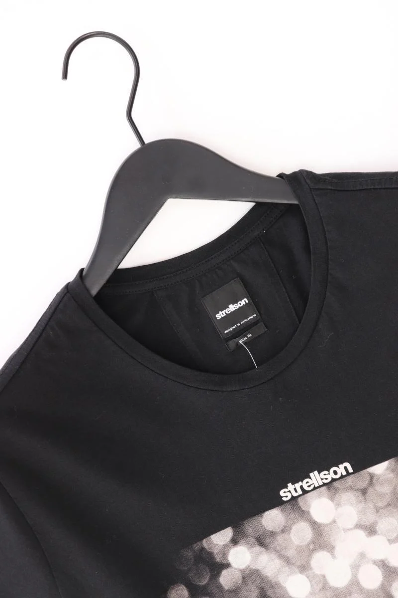 Strellson Printshirt für Herren Gr. L Kurzarm schwarz aus Baumwolle - Image 3