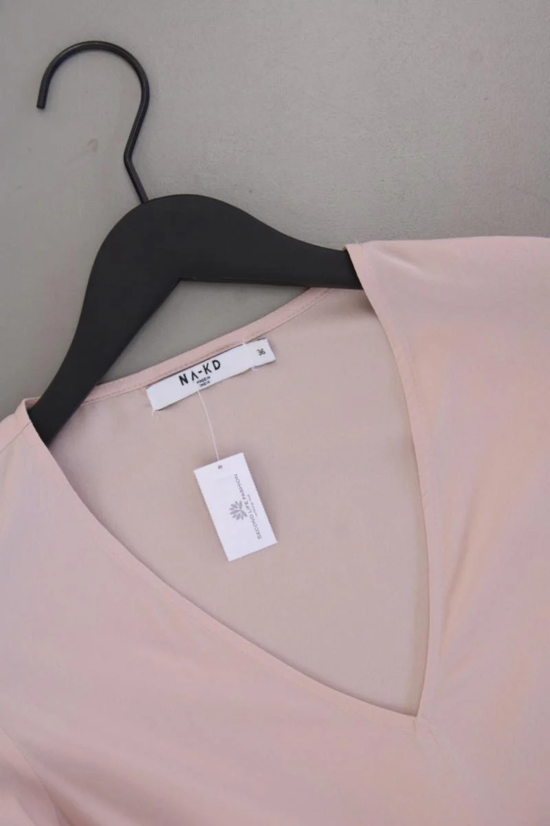NA-KD Midikleid Gr. 36 Trompetenärmel rosa aus Polyester - Image 2