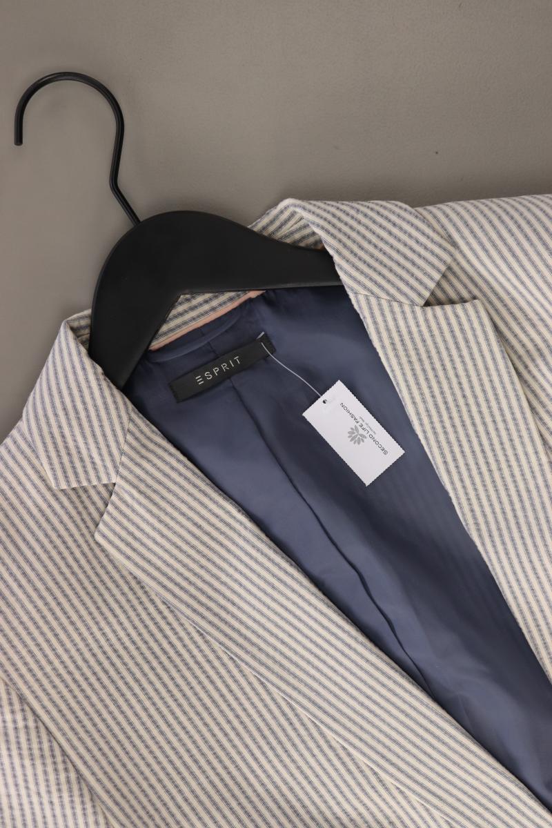 Esprit Longblazer Gr. 42 gestreift grau aus Baumwolle - Image 3