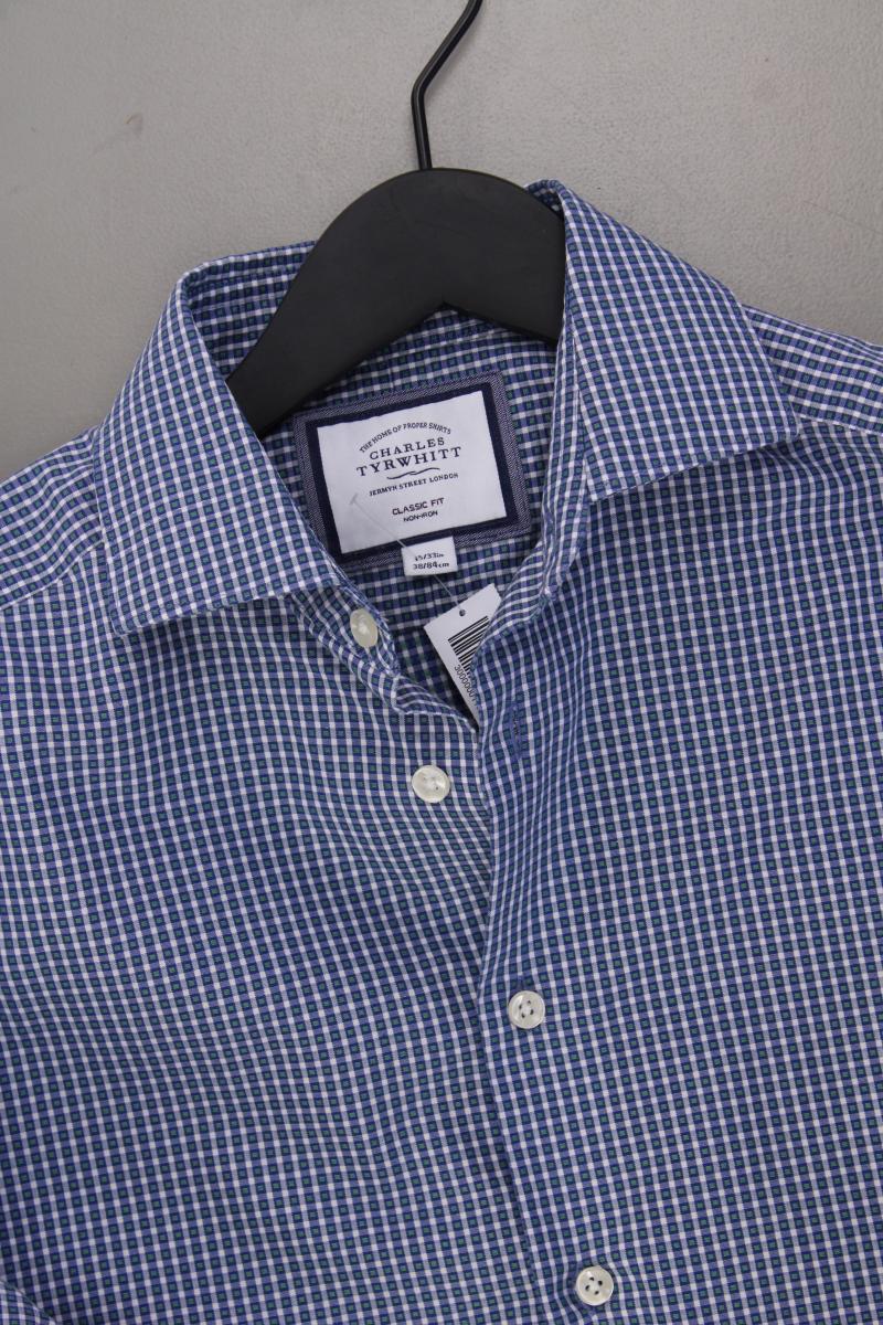 CHARLES TYRWHITT Langarmhemd für Herren Gr. Hemdgröße 38 blau aus Baumwolle - Image 2