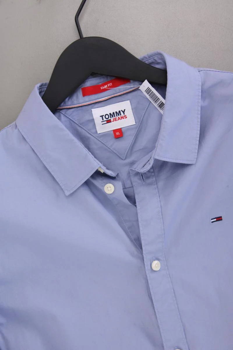 Tommy Jeans Langarmhemd für Herren Gr. XL blau aus Baumwolle - Image 2