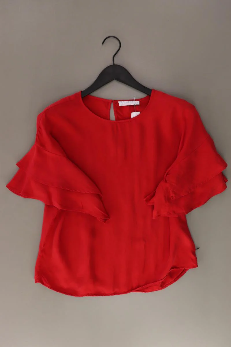 coster copenhagen Kurzarmbluse Gr. 36 rot aus Cupro