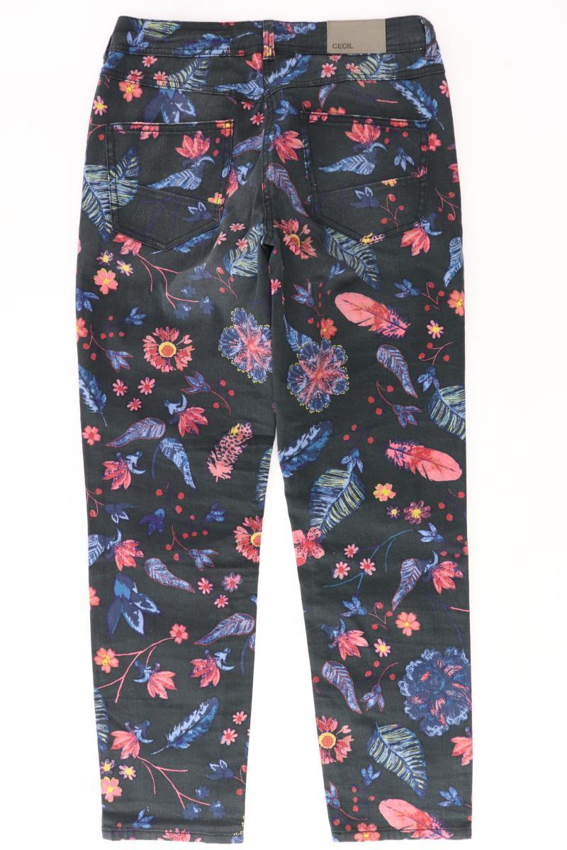 Cecil Five-Pocket-Hose Gr. W27 mit Blumenmuster mehrfarbig aus Baumwolle - Image 2