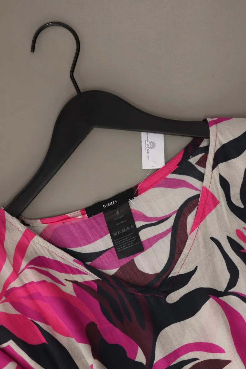 Bonita Oversize-Bluse Gr. OneSize mit Blumenmuster Weite Ärmel pink aus Modal - Image 3