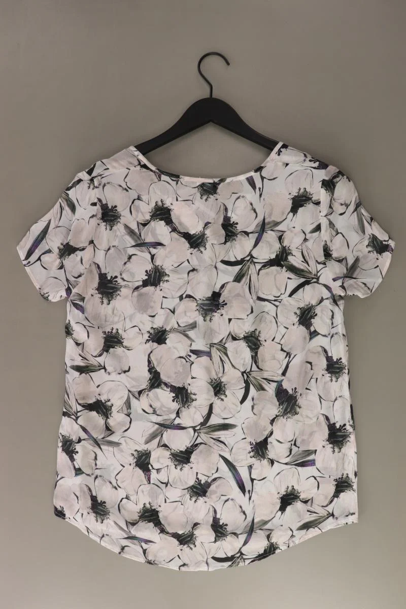 Alba Moda Kurzarmbluse Gr. L mit Blumenmuster grau aus Polyester - Image 2