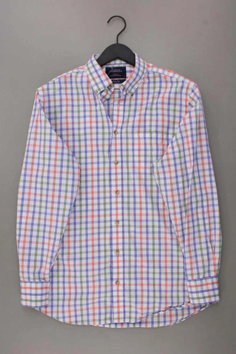 CHARLES TYRWHITT Karohemd für Herren Gr. M kariert Langarm mehrfarbig