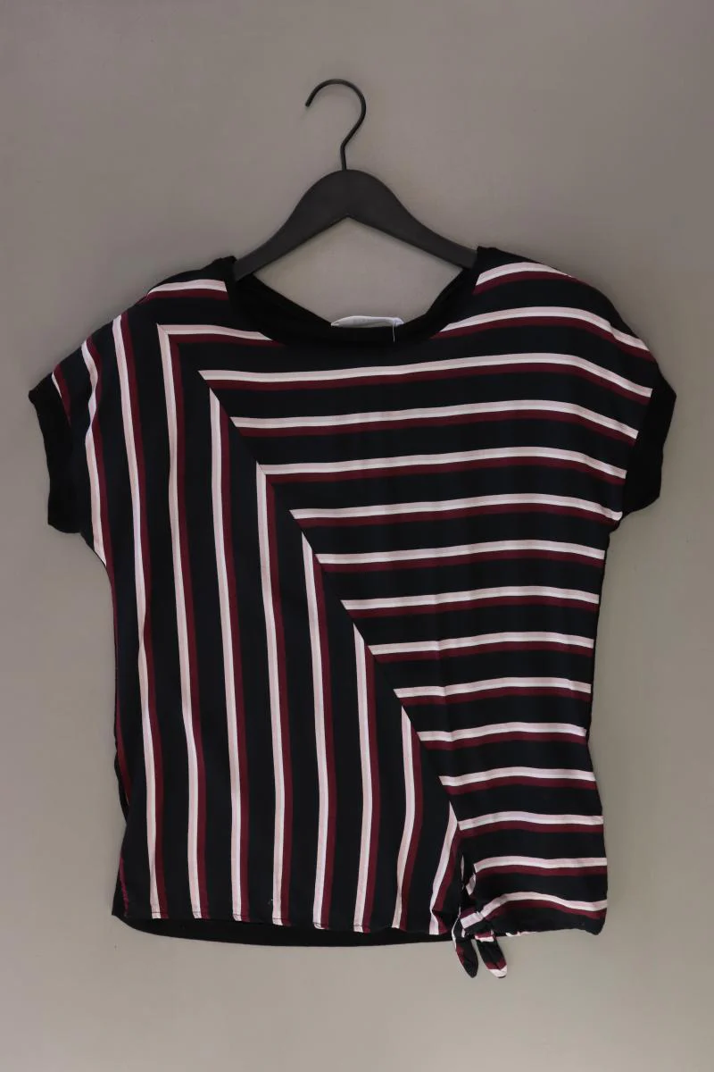 Bianca Ringelshirt Gr. 38 gestreift Kurzarm schwarz aus Viskose