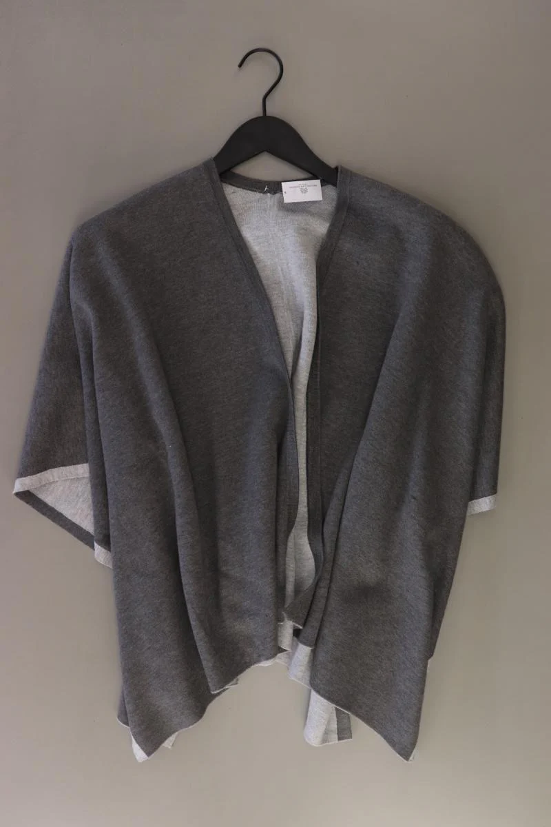 Poncho Gr. OneSize 3/4 Ärmel grau