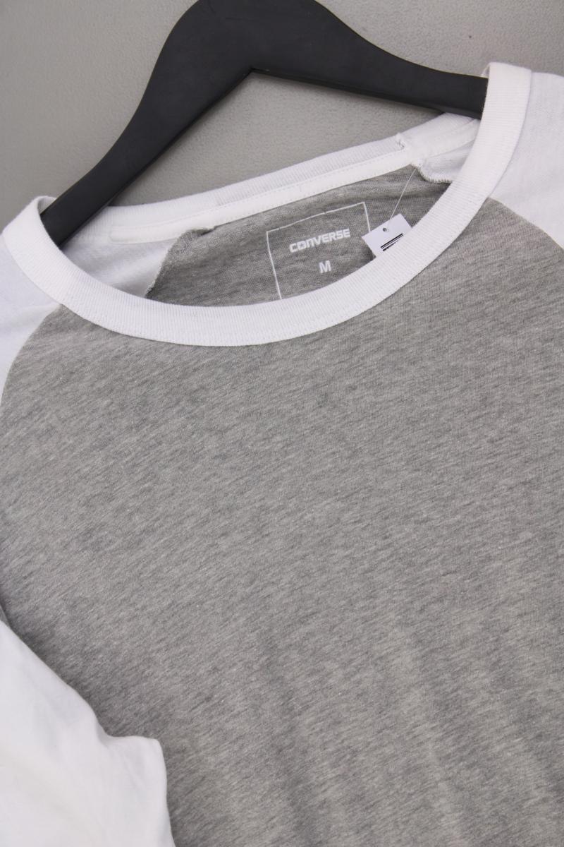 Converse Classic T-Shirt für Herren Gr. M 3/4 Ärmel grau aus Baumwolle - Image 2