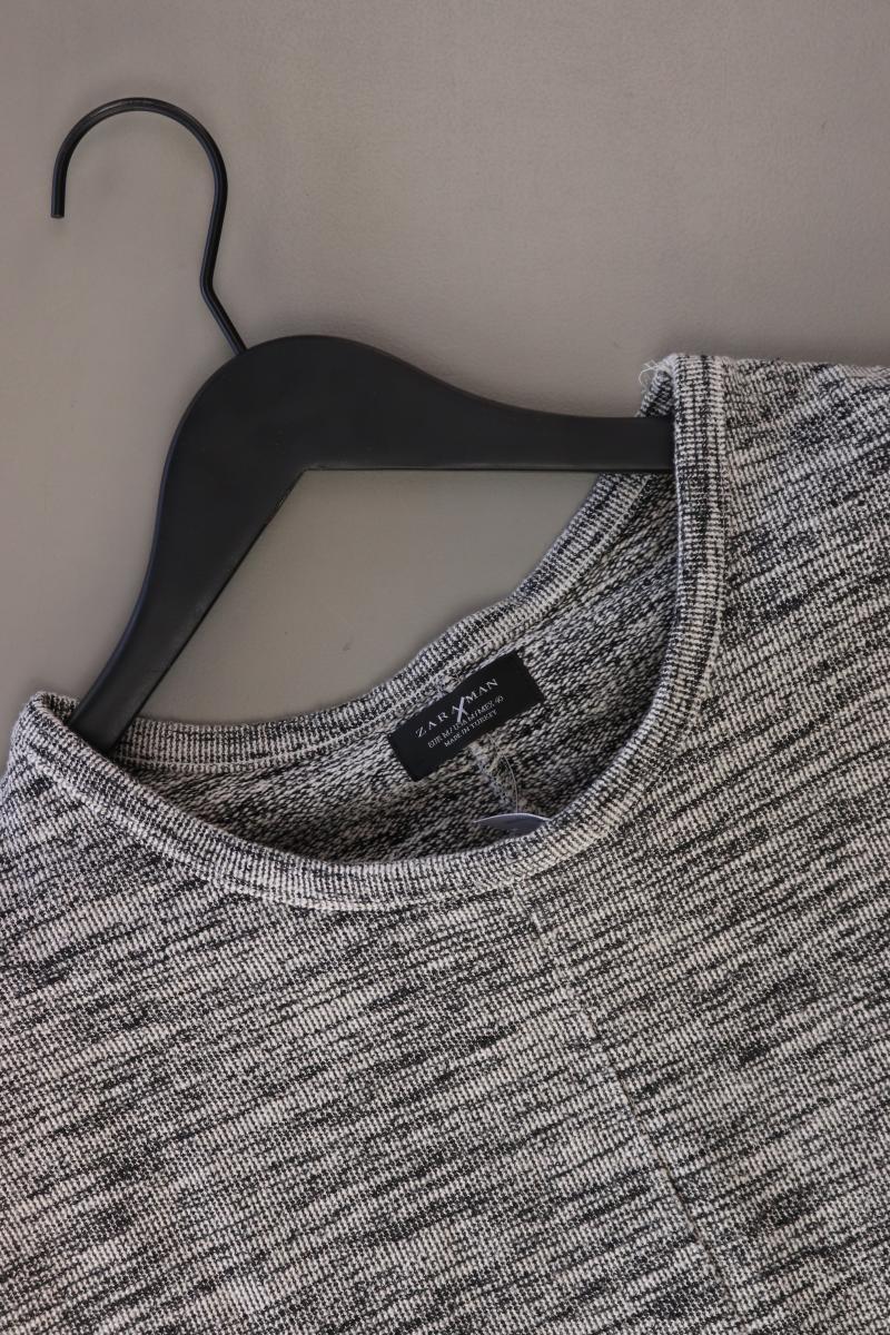 Zara T-Shirt für Herren Gr. M Kurzarm grau aus Baumwolle - Image 3