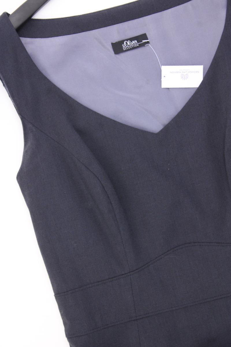 s.Oliver Selection Bleistiftkleid Gr. 34 Ärmellos grau aus Polyester - Image 2