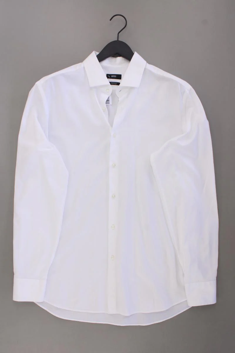 BOSS by Hugo Boss Langarmhemd für Herren Gr. Hemdgröße 44 weiß