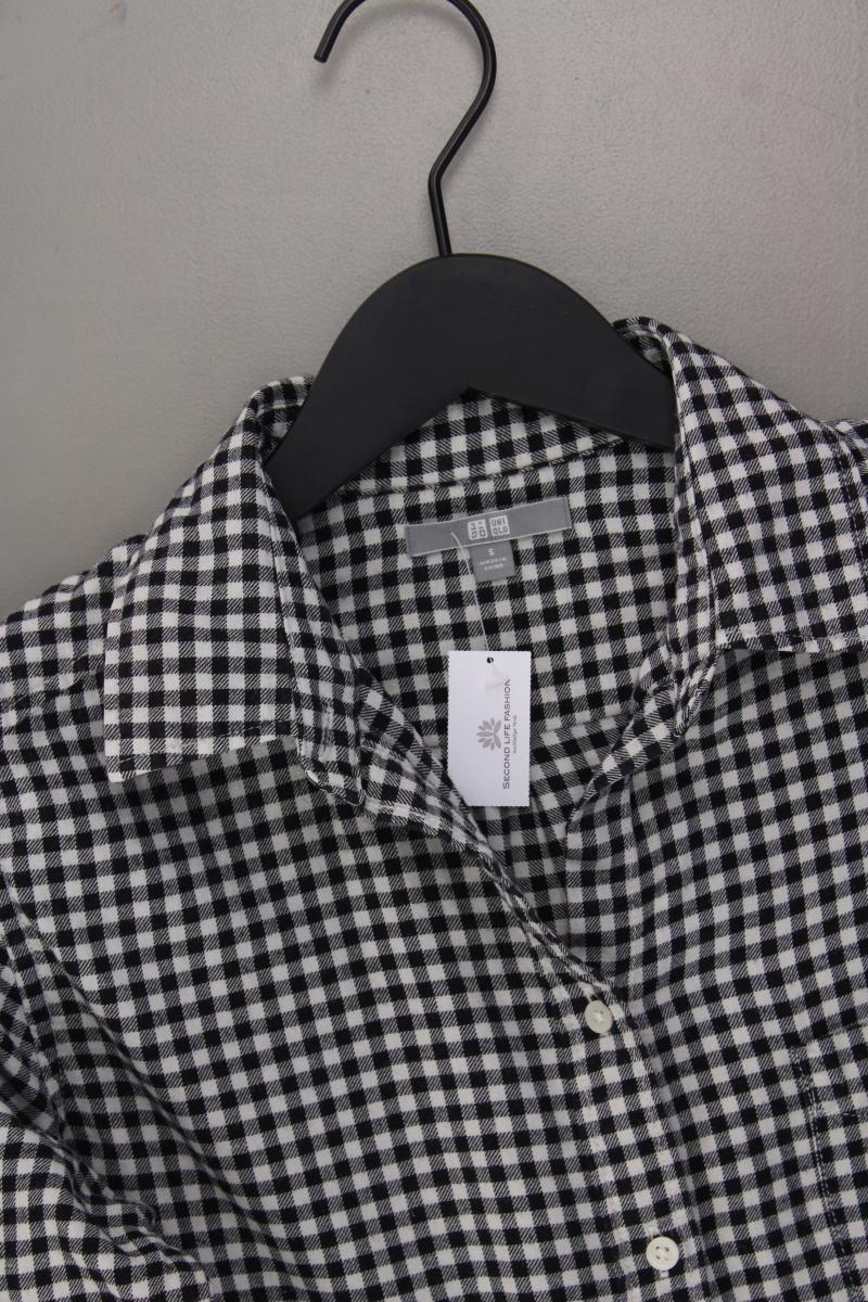 Uniqlo Karobluse Gr. S kariert Langarm grau aus Baumwolle - Image 2