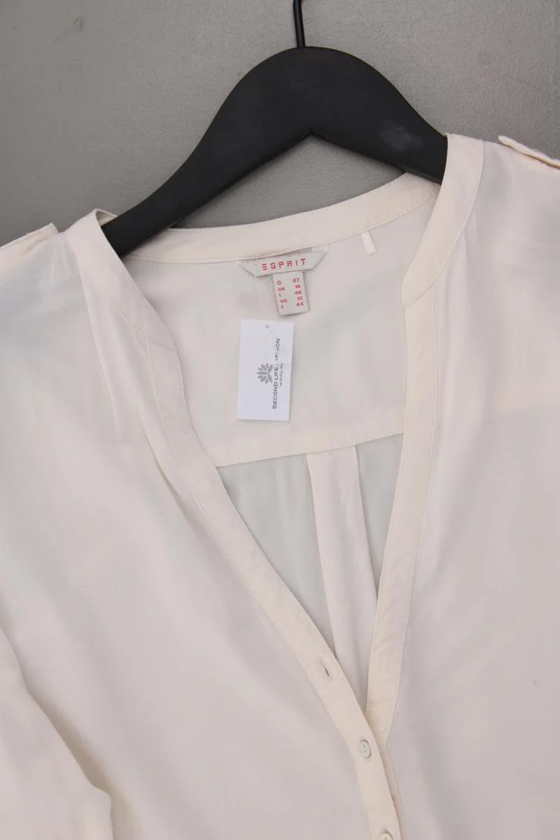 Esprit Langarmbluse Gr. 42 creme aus Viskose - Image 2