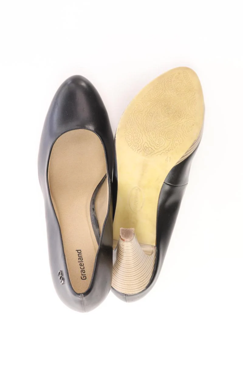 Pumps Gr. 37 schwarz aus Kunstleder - Image 4
