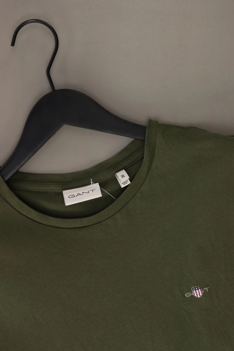 Gant T-Shirt für Herren Gr. XL Kurzarm olivgrün aus Baumwolle - Image 3