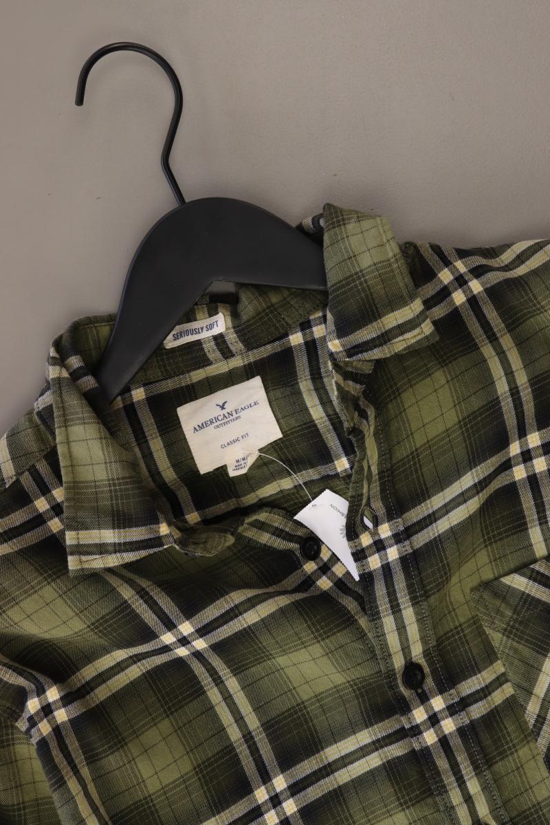 American Eagle Outfitters Karohemd für Herren Gr. M kariert Langarm olivgrün - Image 3