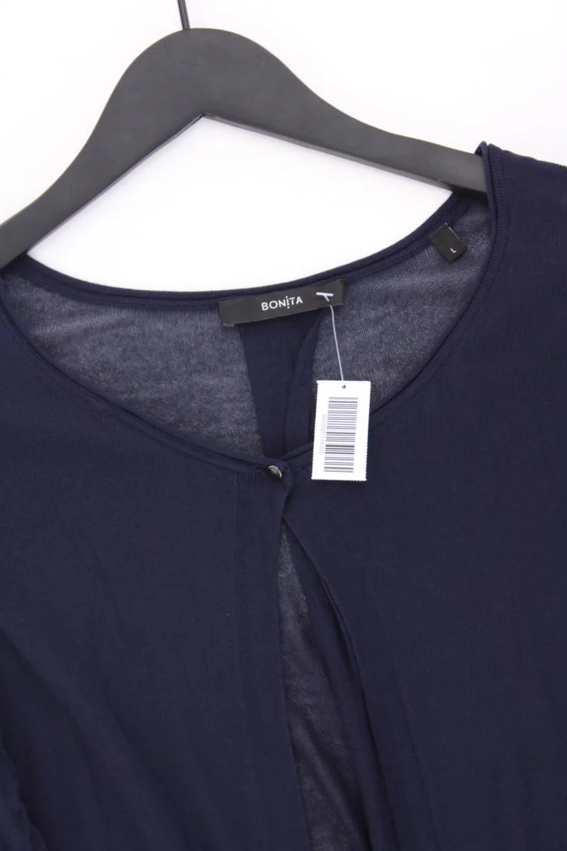 Bonita Strickjacke Gr. L Langarm blau aus Viskose - Image 2