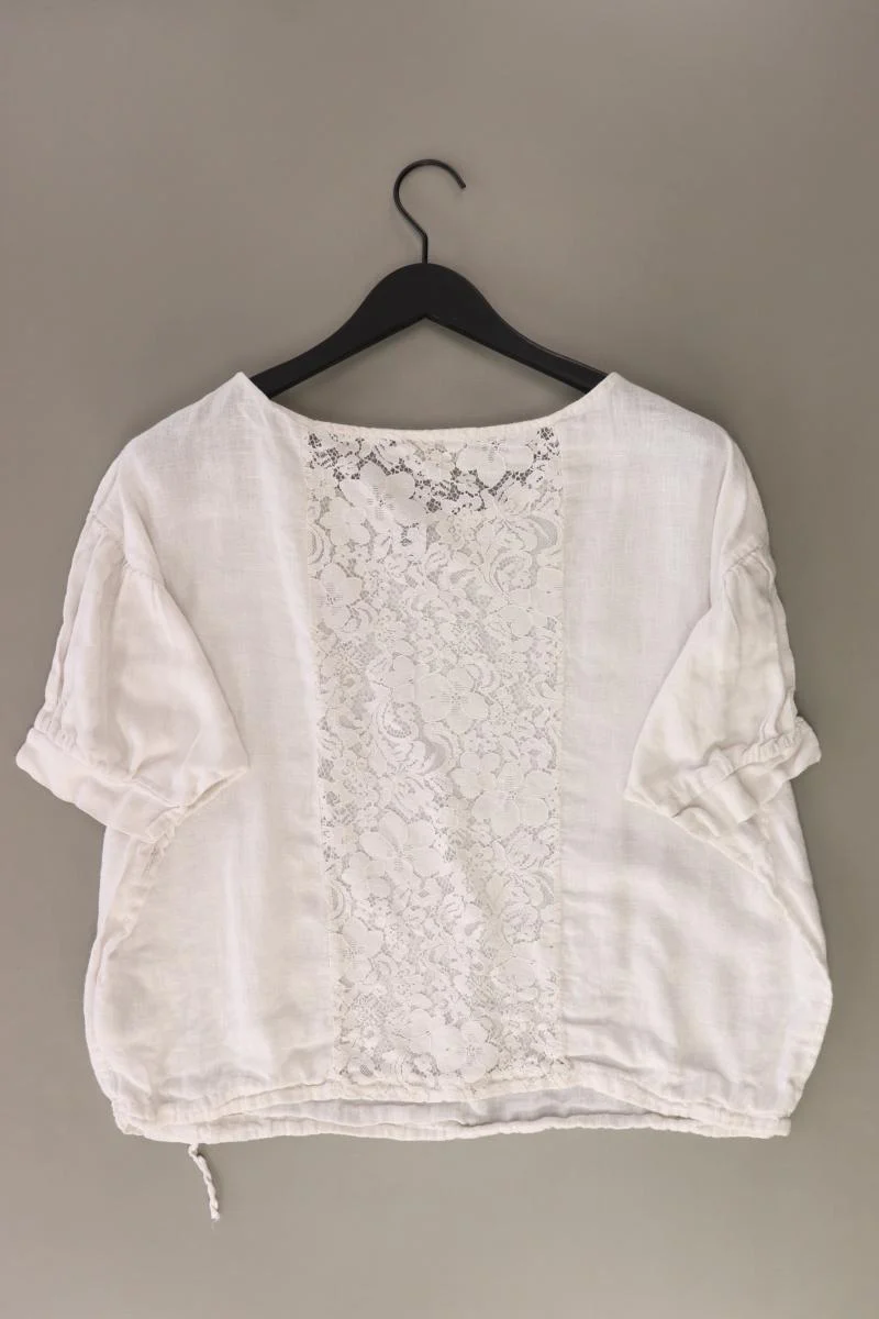 Cartoon Leinenbluse Gr. 36 Kurzarm creme - Image 2