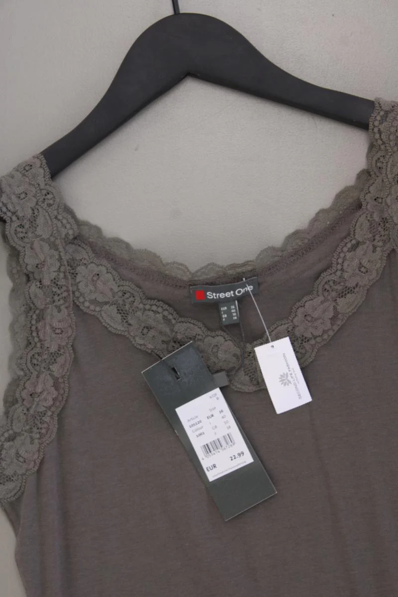 Street One Trägertop Gr. 36 neu mit Etikett Neupreis: 22,99€! grau aus Baumwolle - Image 2