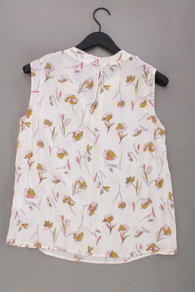 s.Oliver Ärmellose Bluse Gr. 38 mit Blumenmuster neu mit Etikett creme - Image 3