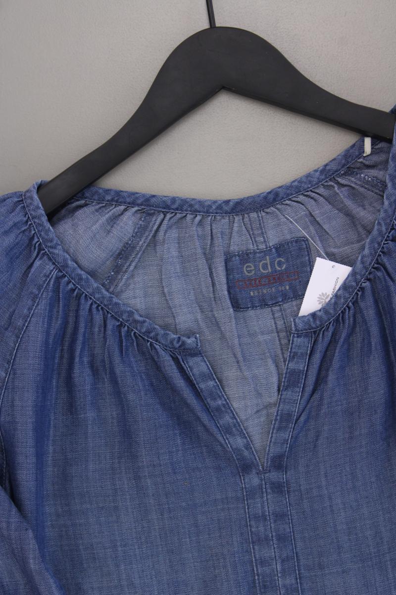 edc by Esprit Classic Bluse Gr. S neuwertig 3/4 Ärmel blau aus Lyocell - Image 2