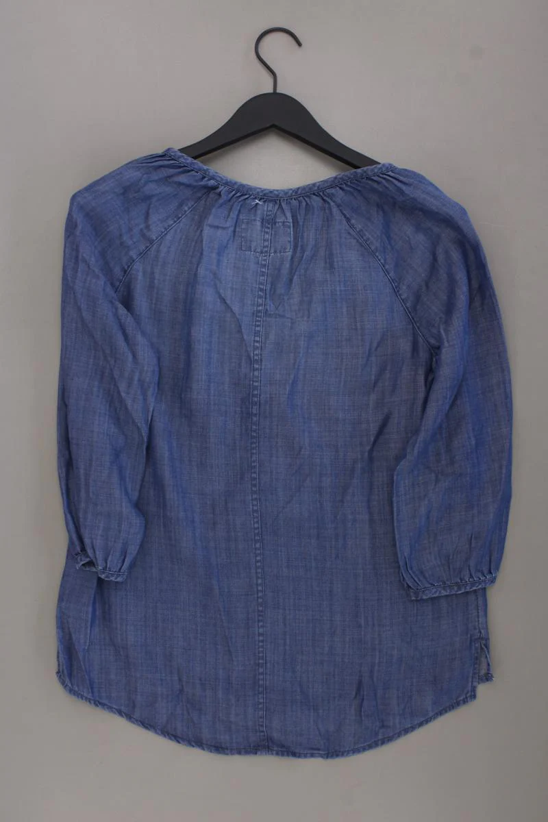 edc by Esprit Classic Bluse Gr. S neuwertig 3/4 Ärmel blau aus Lyocell - Image 3