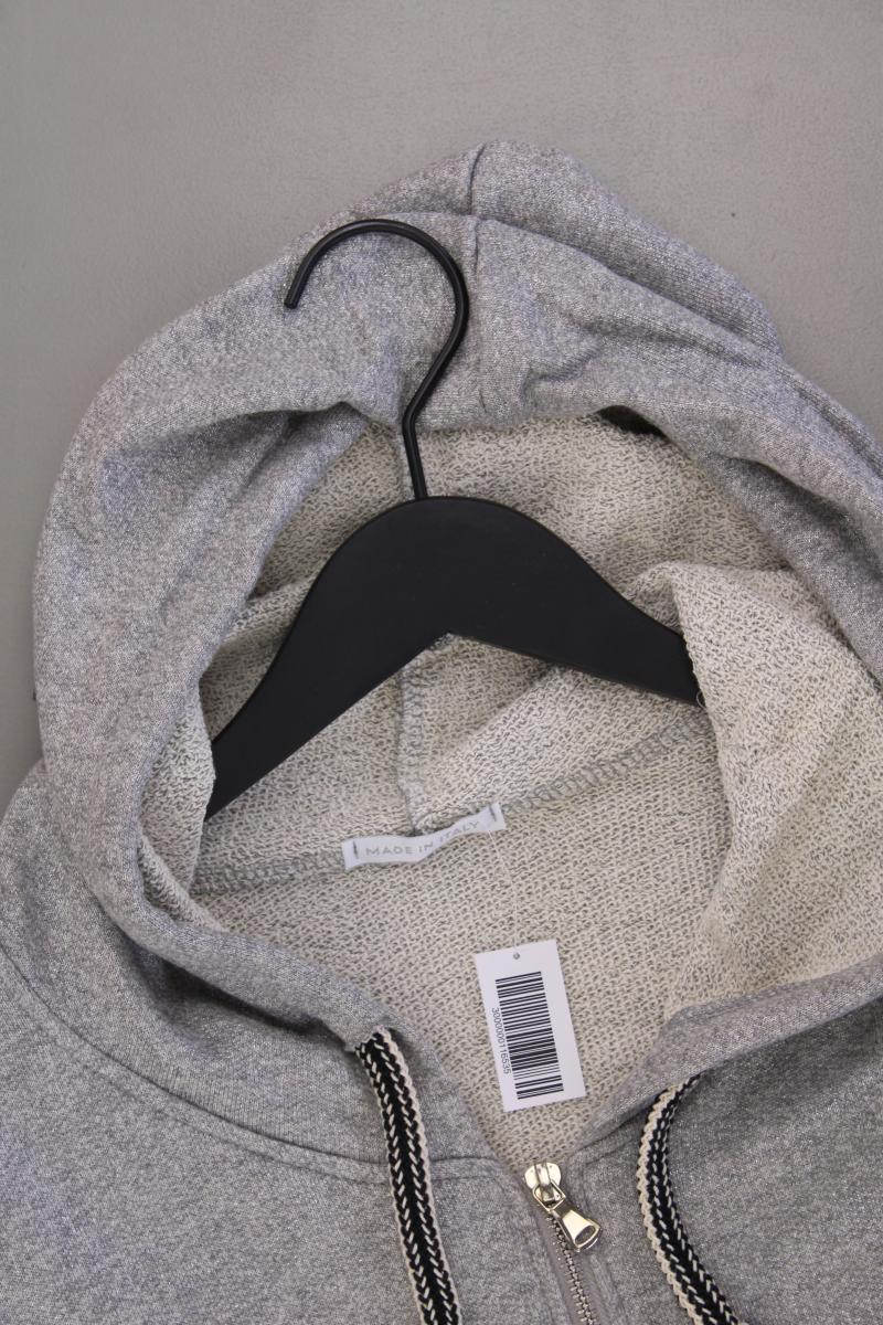Made in Italy Cardigan Gr. L Langarm silber aus Baumwolle - Image 2