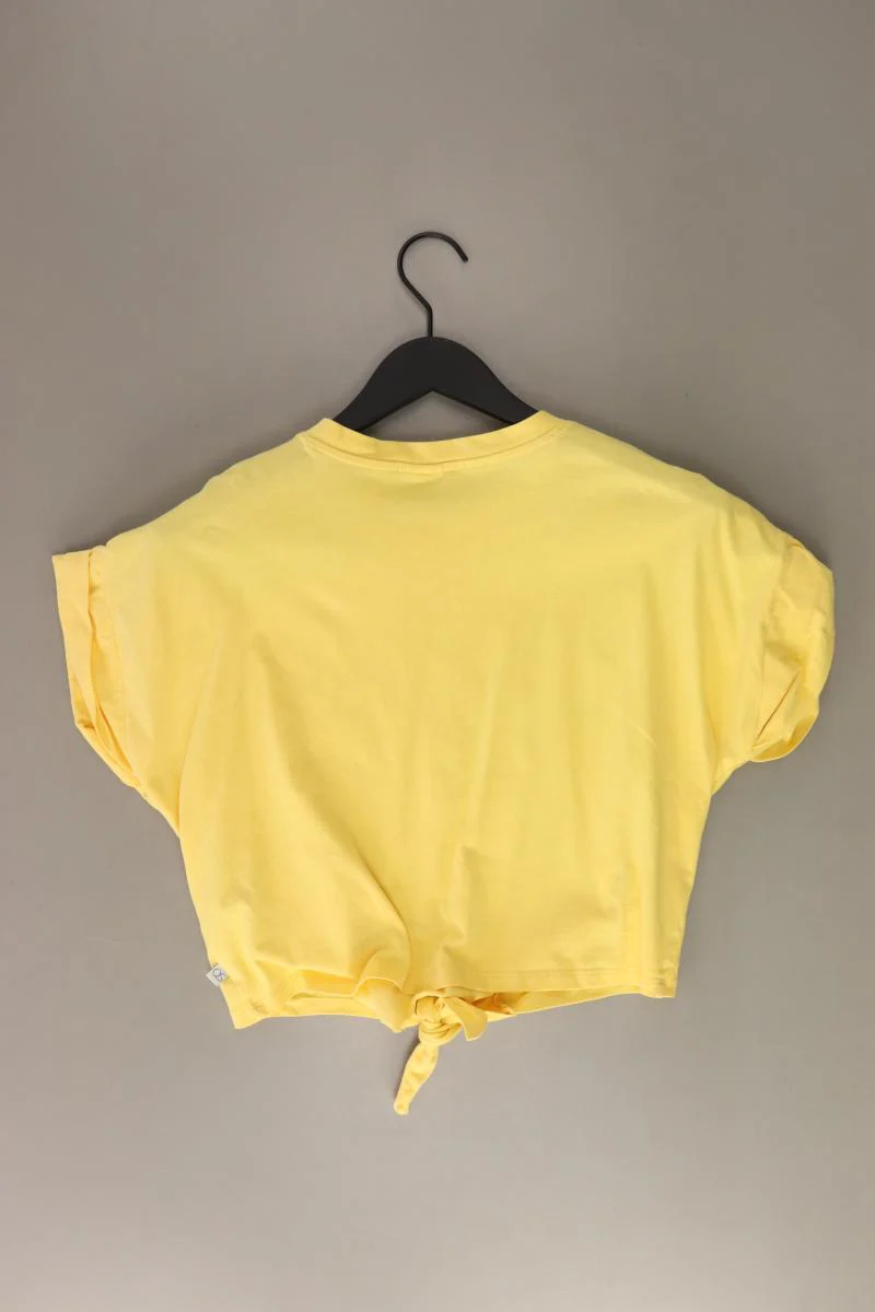 QS by s.Oliver Cropped Shirt Gr. XS Kurzarm gelb aus Baumwolle - Image 2