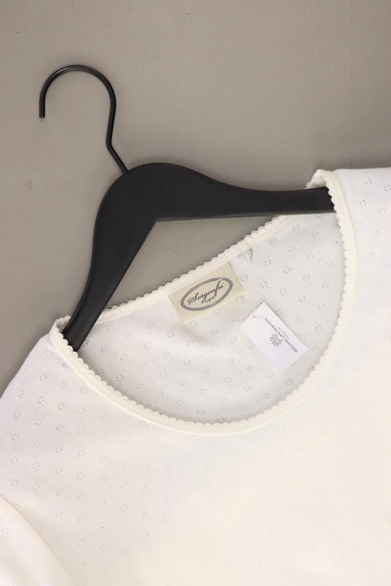 Sorgenfri Sylt T-Shirt Gr. L Kurzarm creme aus Baumwolle - Image 3