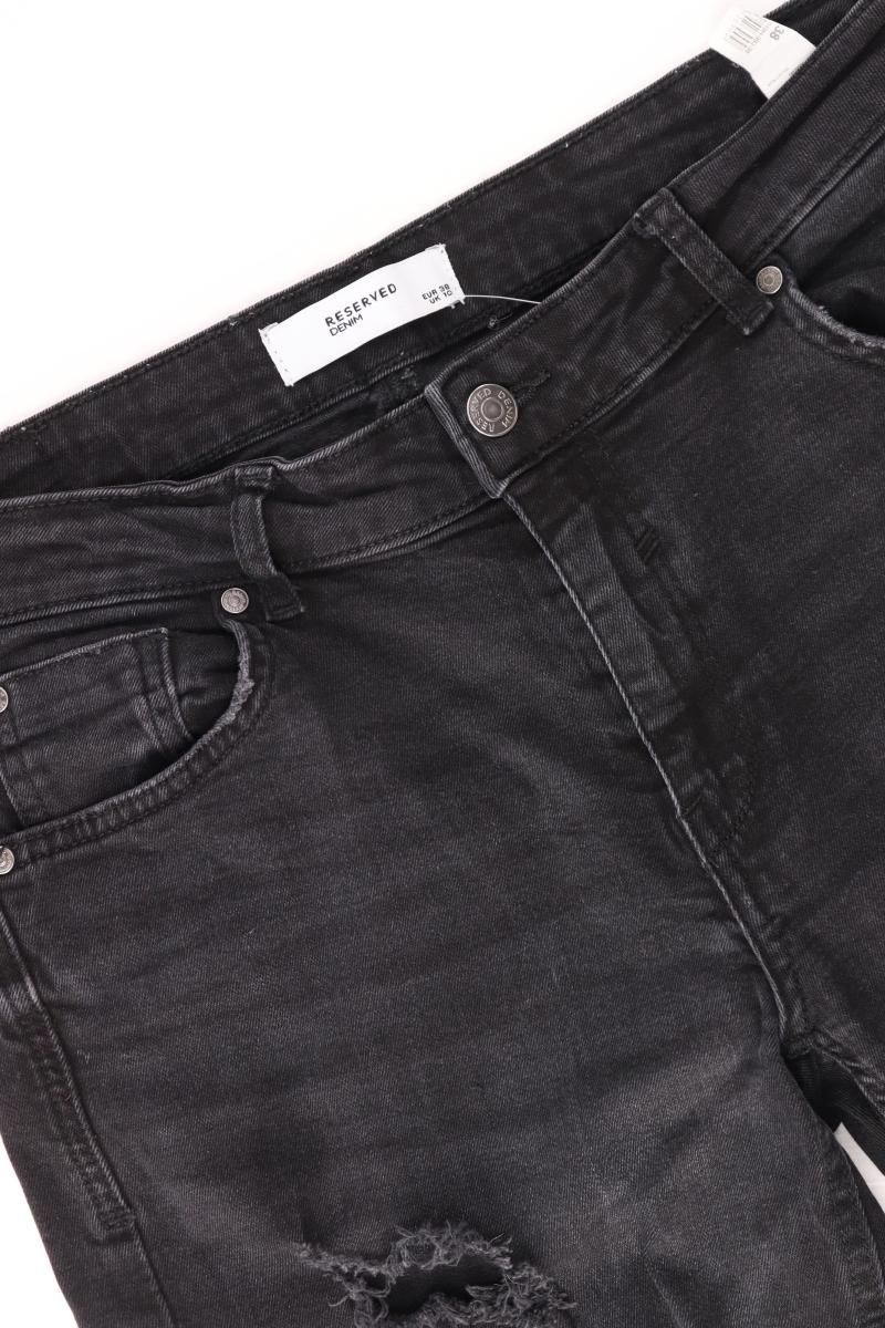 Reserved 7/8 Jeans Gr. 38 schwarz aus Baumwolle - Image 3