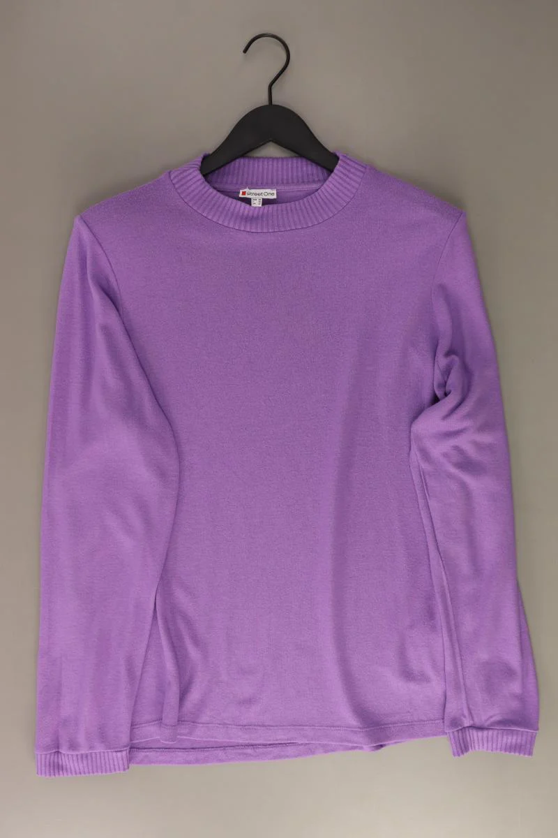 Street One Feinstrickpullover Gr. 46 lila aus Viskose