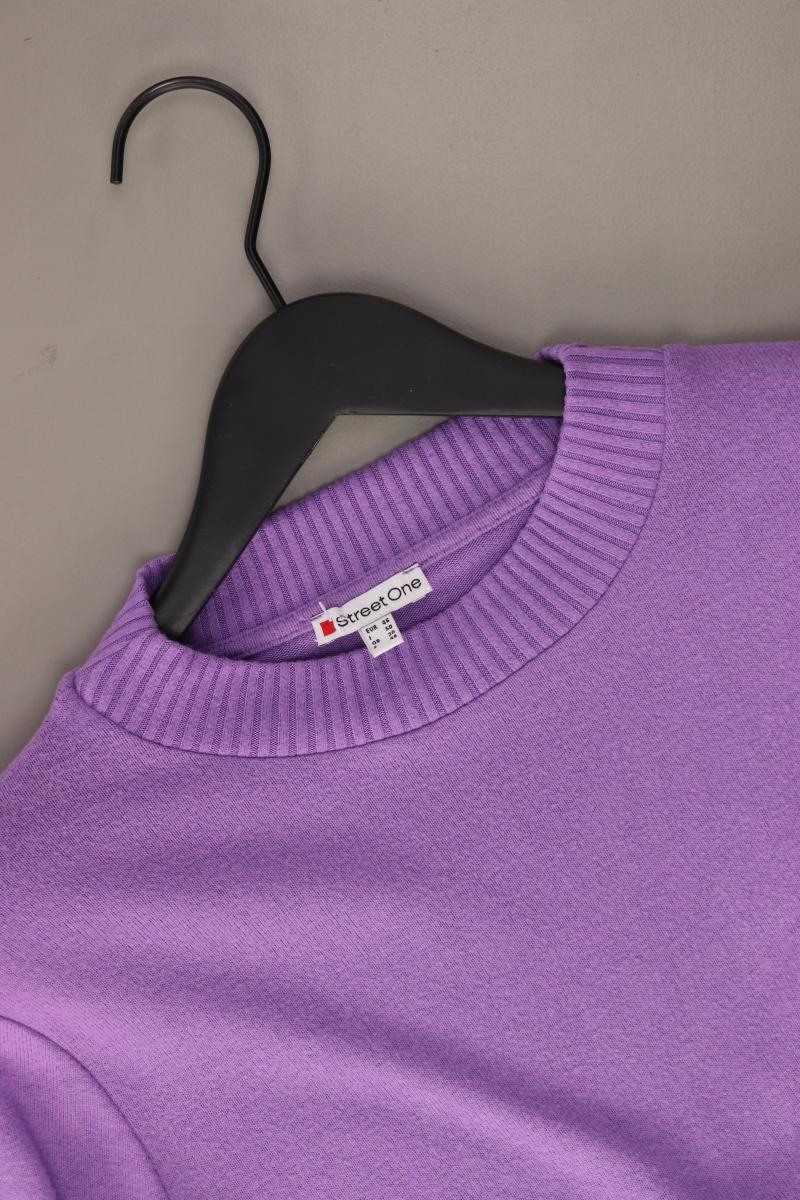 Street One Feinstrickpullover Gr. 46 lila aus Viskose - Image 3