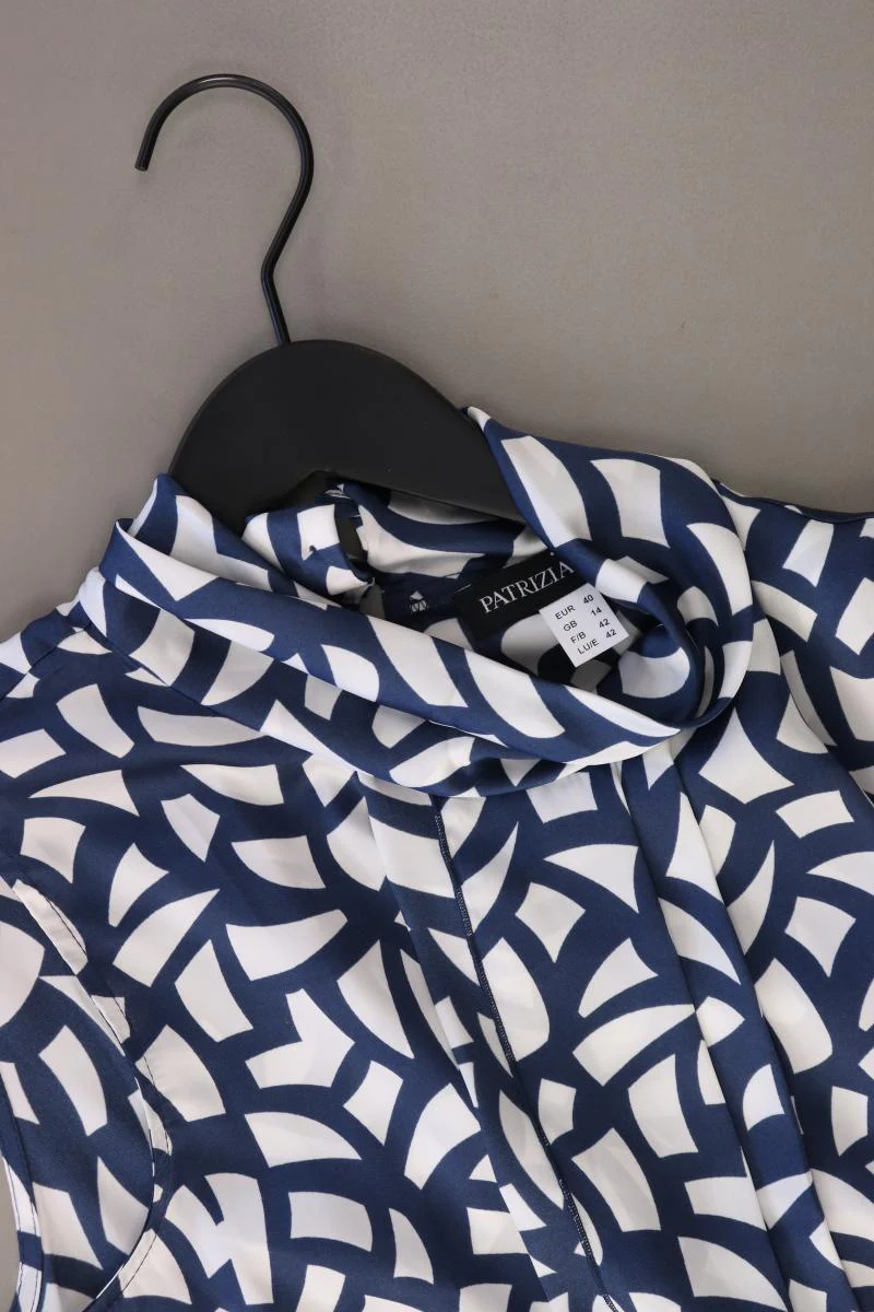 Patrizia Dini Ärmellose Bluse Gr. 40 blau aus Polyester - Image 3