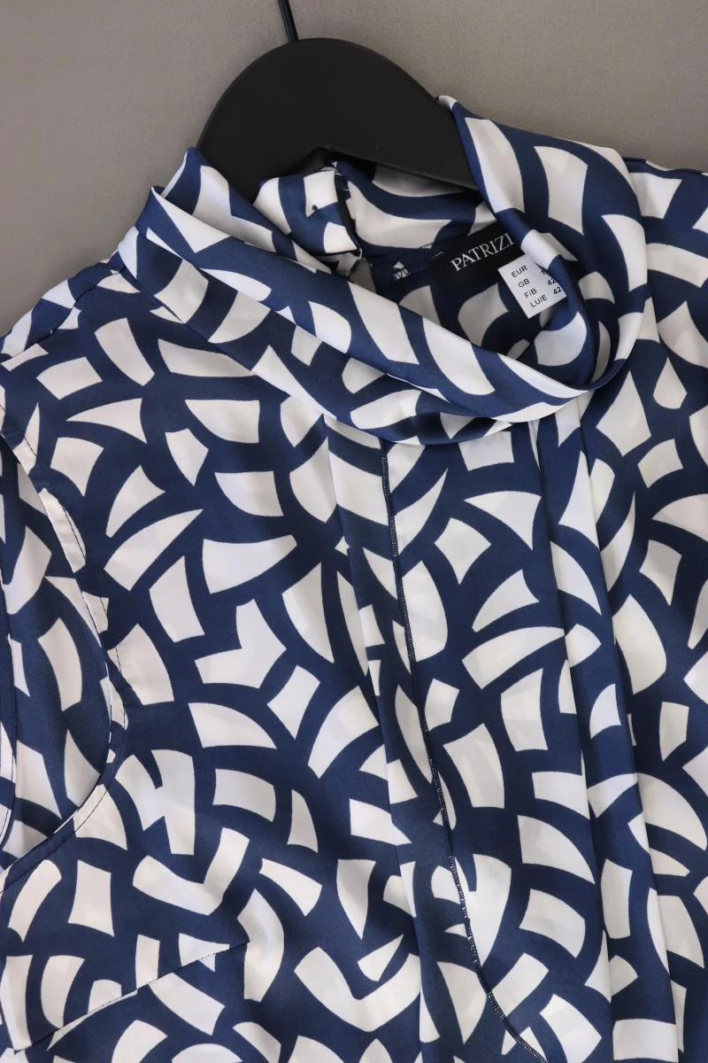 Patrizia Dini Ärmellose Bluse Gr. 40 blau aus Polyester - Image 4