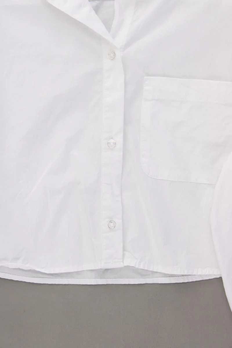 H&M Crop Bluse Gr. XXL Langarm weiß aus Baumwolle - Image 3