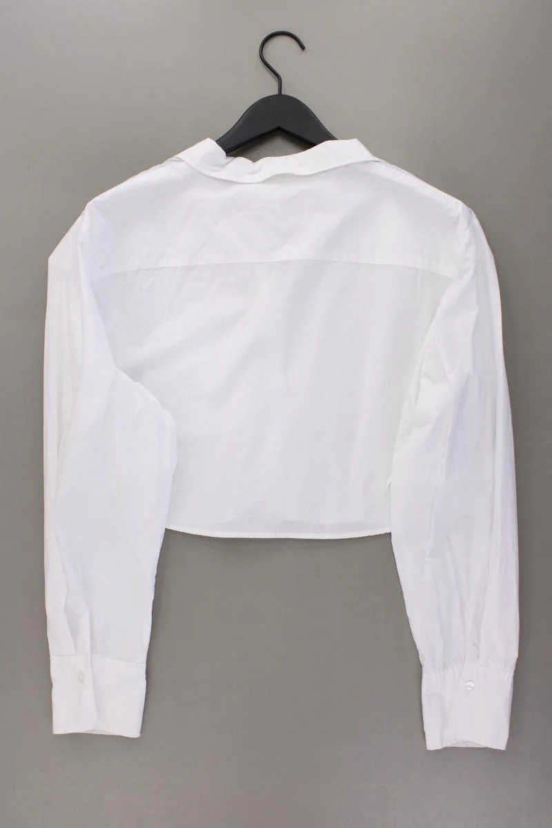 H&M Crop Bluse Gr. XXL Langarm weiß aus Baumwolle - Image 4
