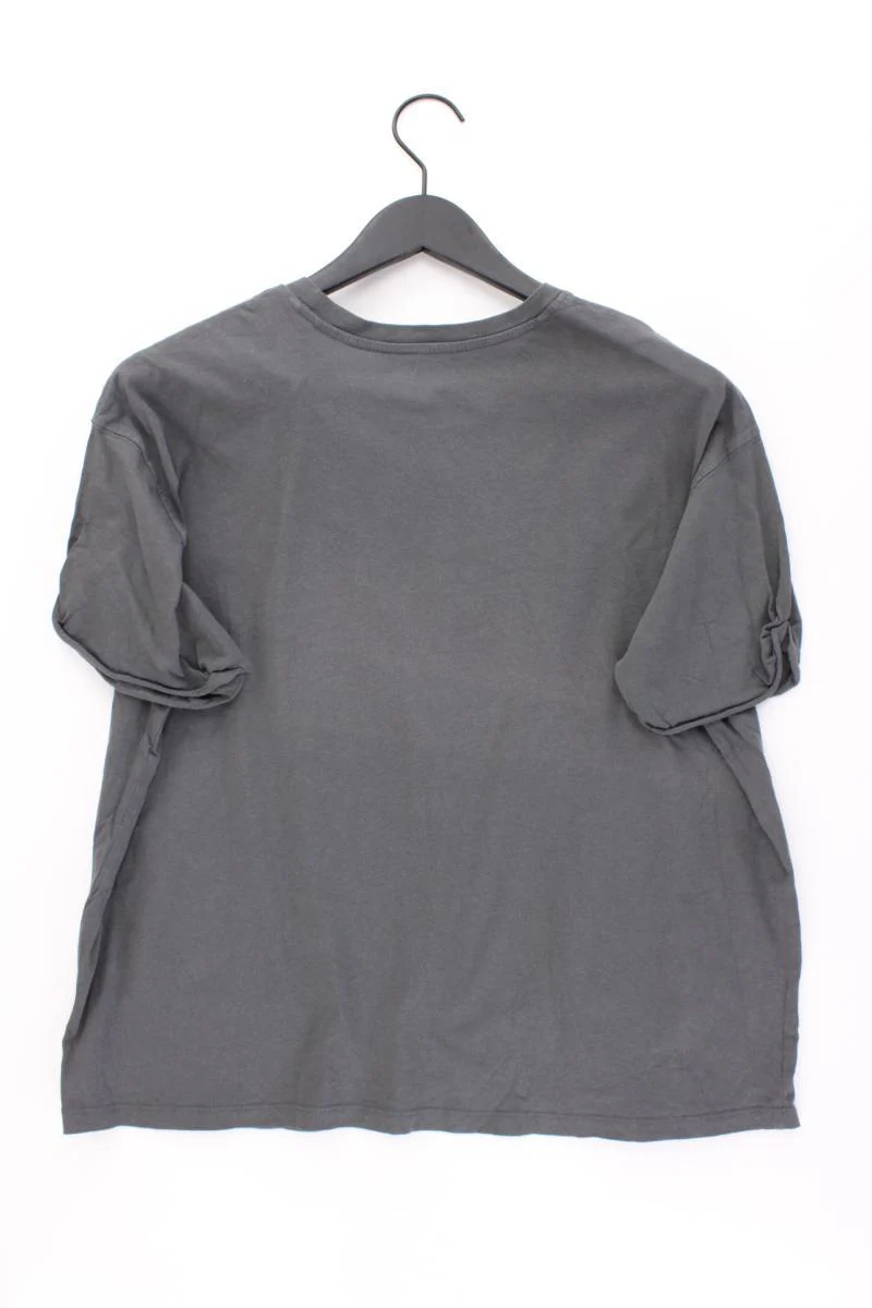 Bershka Printshirt Gr. L Kurzarm grau - Image 4