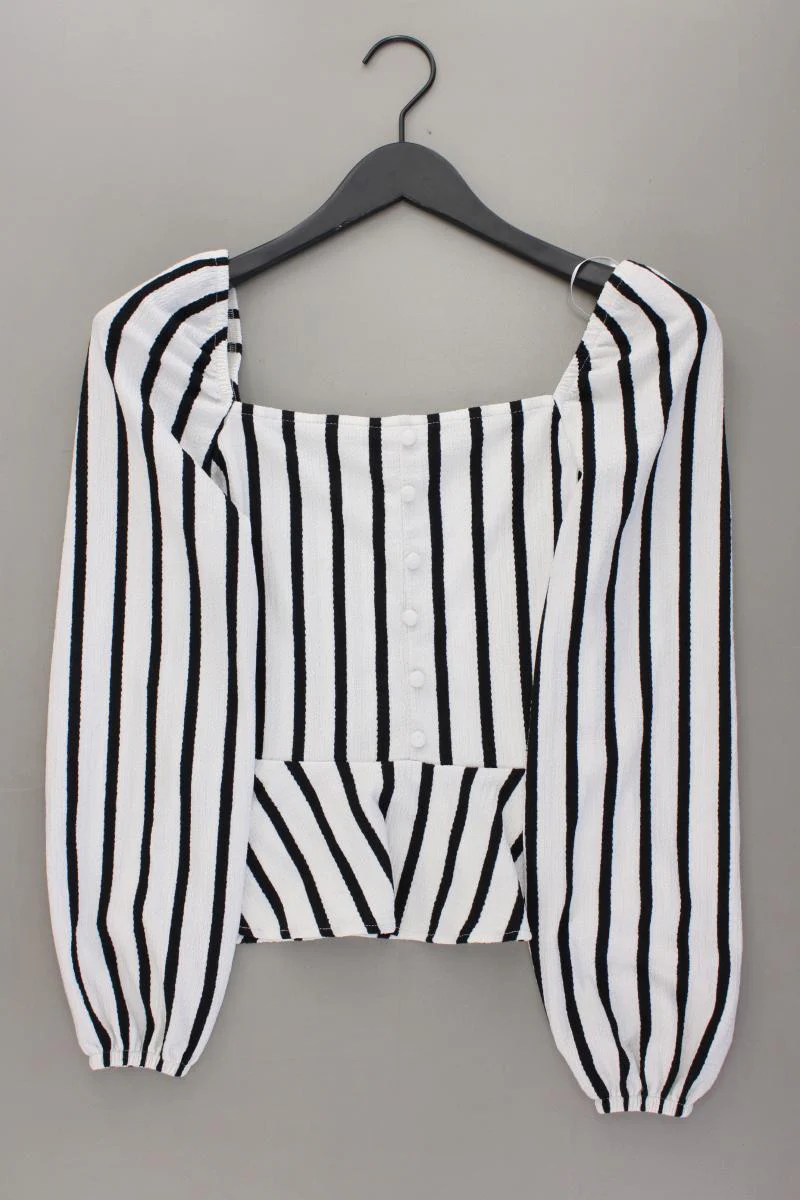 H&M Langarmbluse Gr. S gestreift mehrfarbig aus Polyester