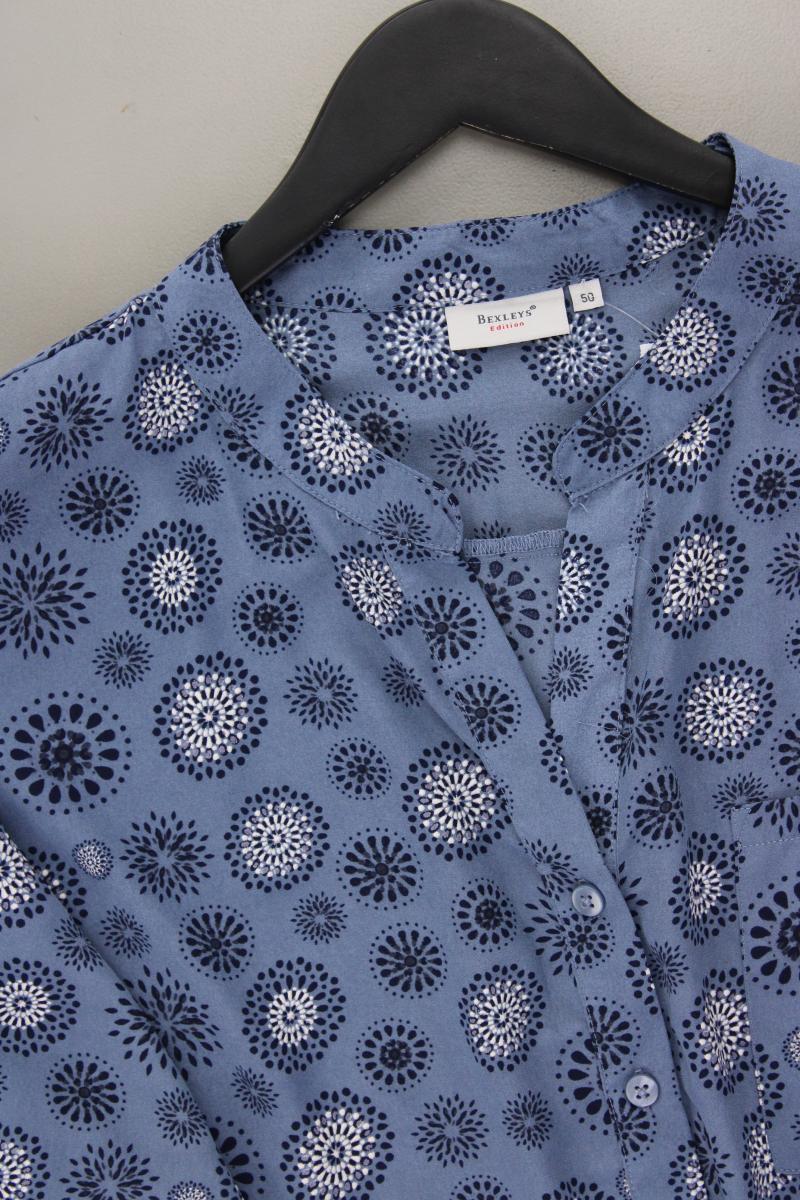 Bexley's Bluse Gr. 50 neuwertig 3/4 Ärmel blau aus Polyester - Image 2