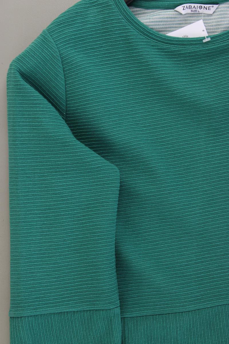 Zabaione Feinstrickpullover Gr. L grün aus Baumwolle - Image 3