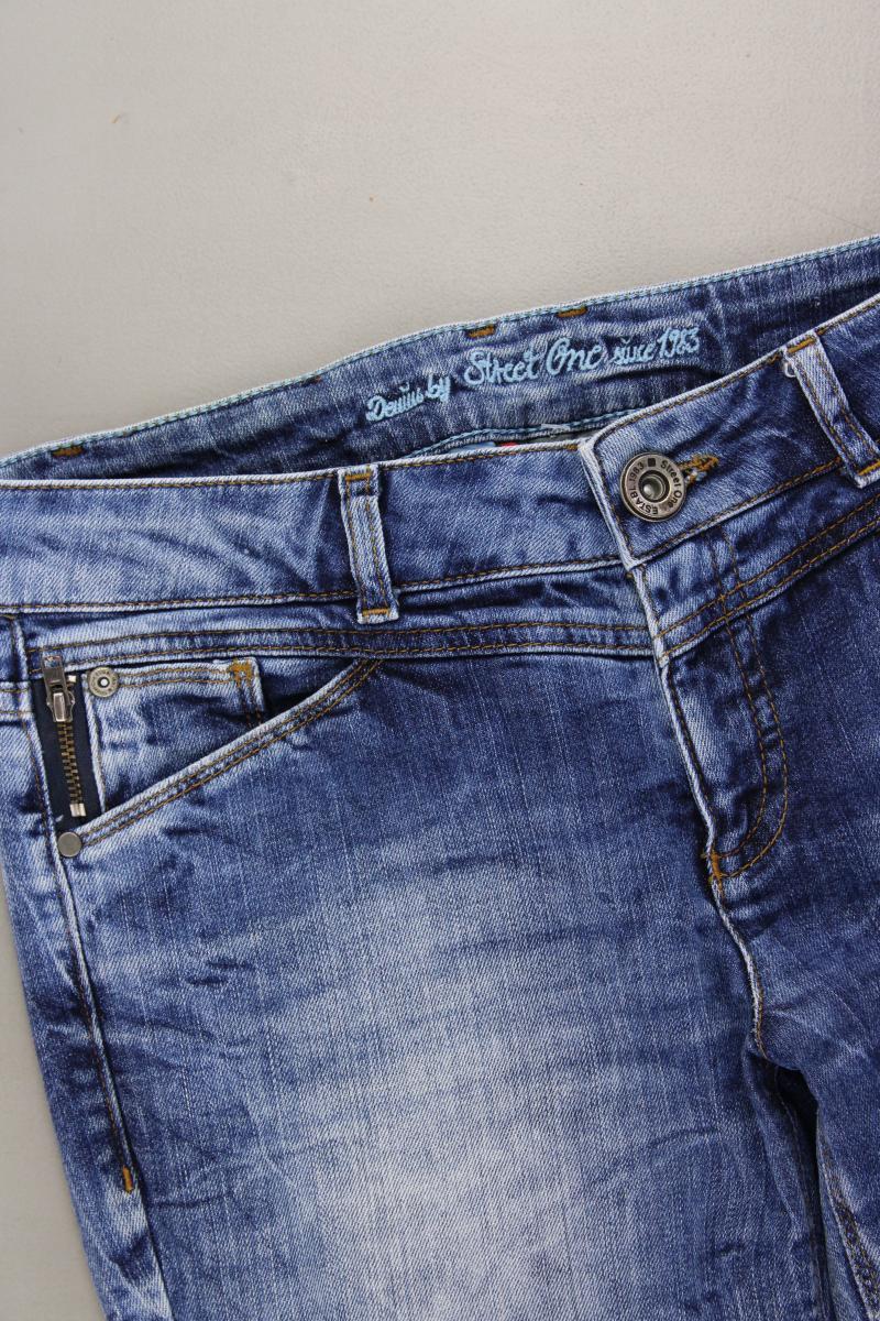 Street One Straight Jeans Gr. W26 blau aus Baumwolle - Image 2