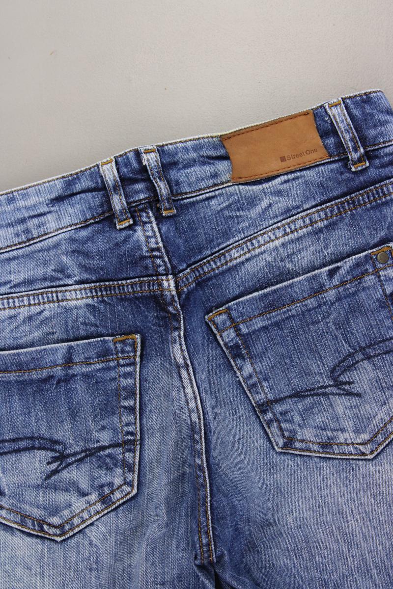 Street One Straight Jeans Gr. W26 blau aus Baumwolle - Image 3