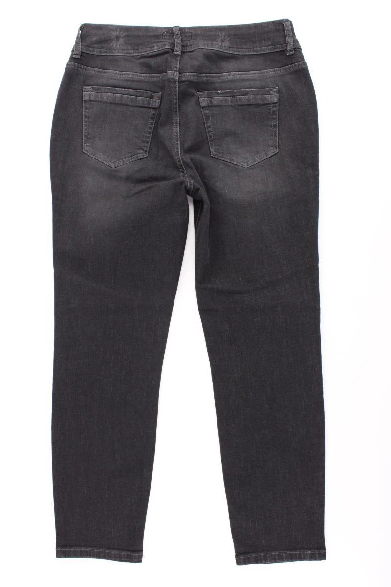 Linea Tesini Straight Jeans Gr. 42 neuwertig grau aus Baumwolle - Image 4