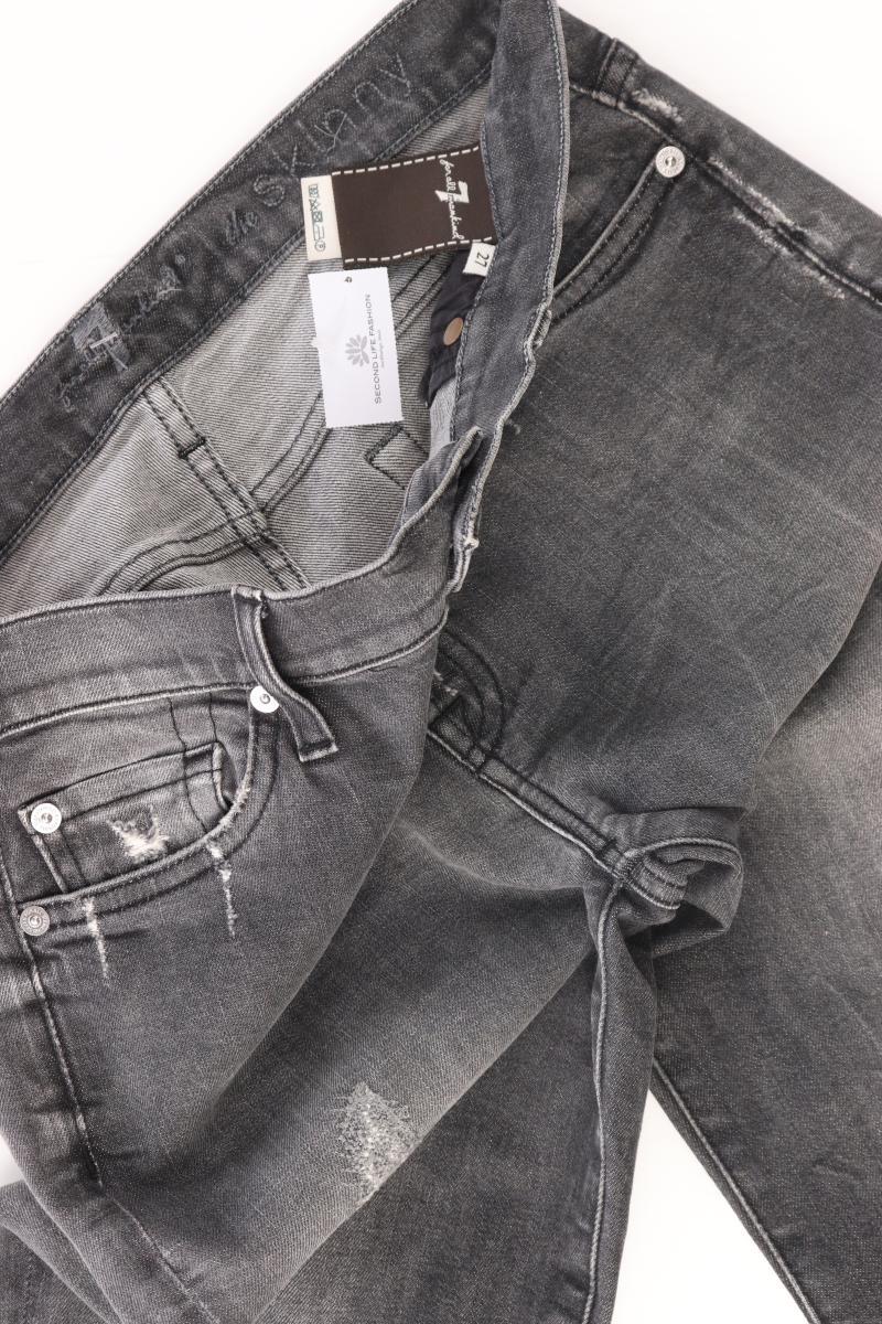 For All 7 mankind Skinny Jeans Gr. W27 grau aus Baumwolle - Image 2