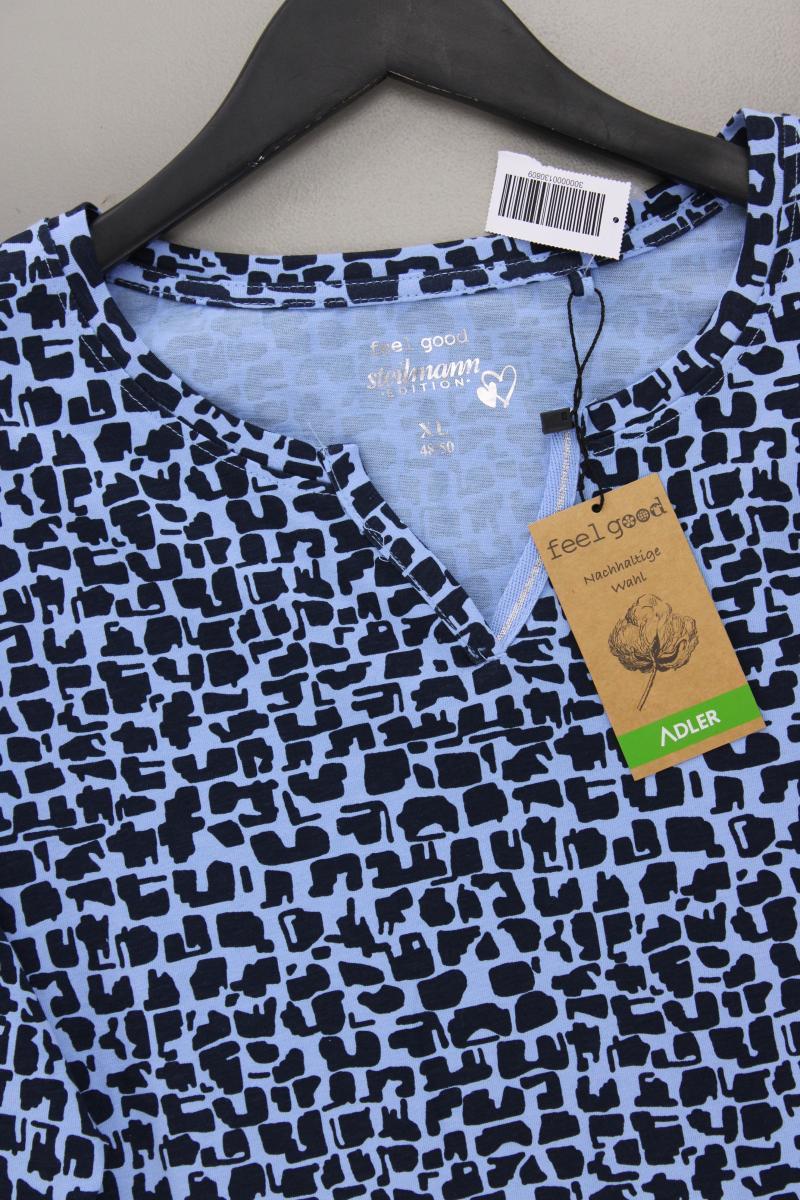 Steilmann Printshirt Gr. 48/50 neu mit Etikett Kurzarm blau aus Baumwolle - Image 2