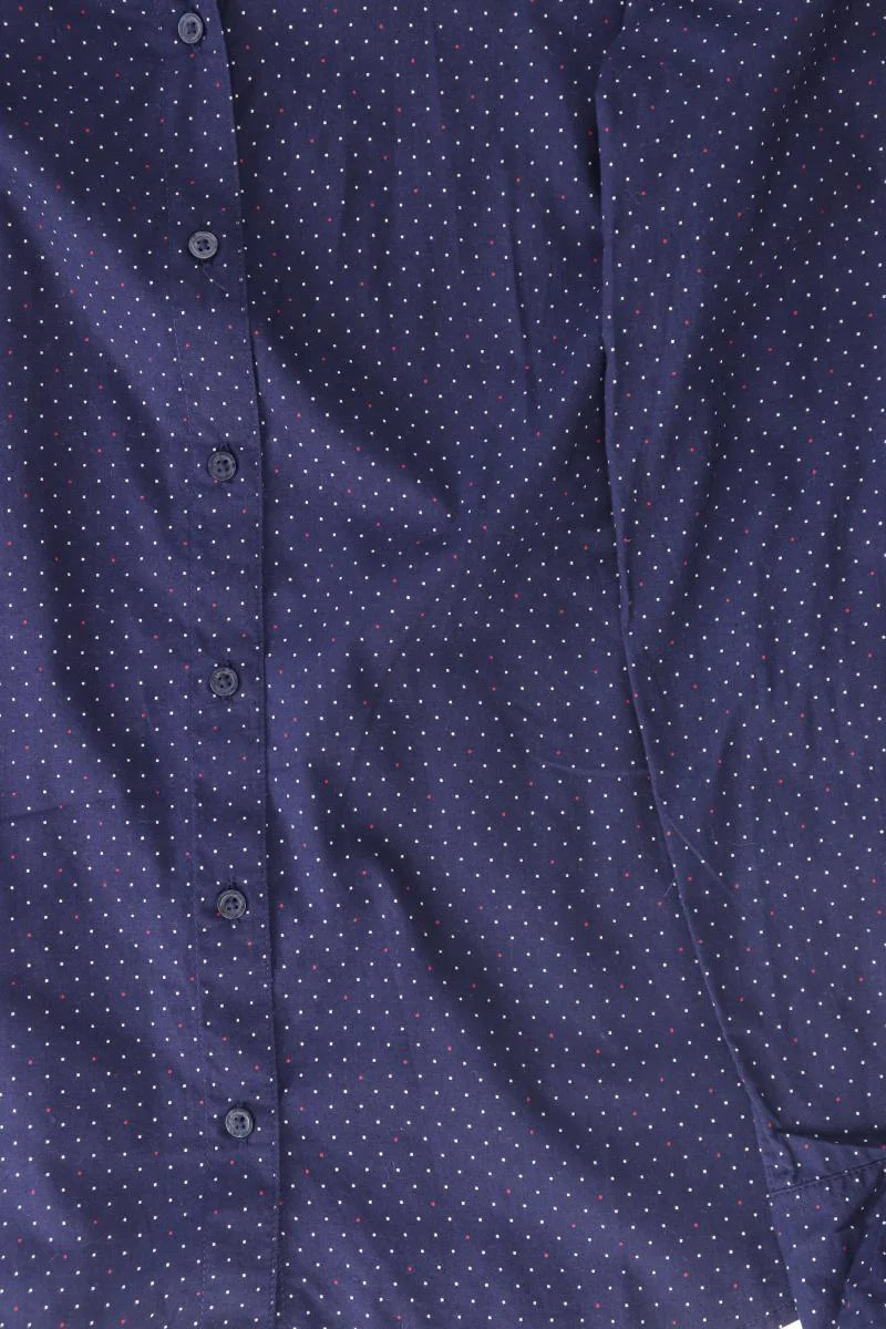 Tommy Hilfiger Langarmbluse Gr. L gepunktet blau - Image 3